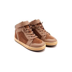 Old Soles High Jump Leather Sneaker, Brown